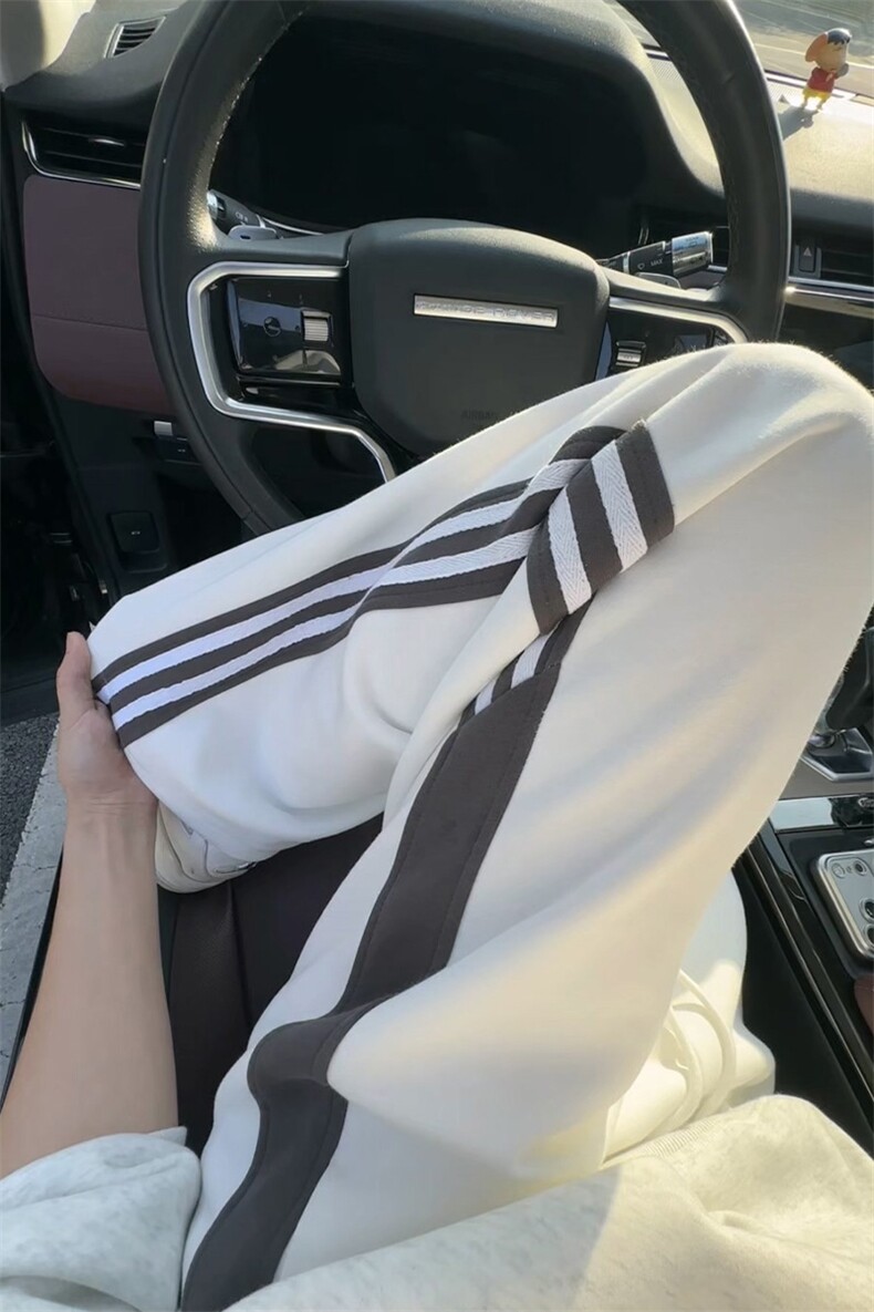 春秋美式复古条纹运动百搭卫裤男款宽松直筒休闲显瘦裤子特批48,男装休闲裤,电商B319
