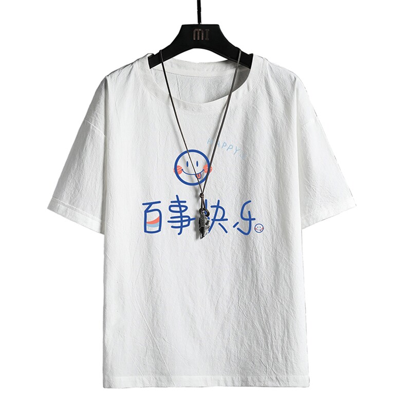 YT26183-P30亚短袖t恤男大码五分袖男宽松七分袖网格挂拍,男装T恤,电商A040A