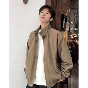 户外防风飞行服外套男秋季开衫立领宽松休闲工装夹克 JX8803图片