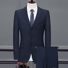 长年主推款！休闲商务正装西服套装中年工作服爸爸婚礼套装西服，男装西服套装，星座1216（原钱塘722）