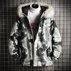 MC49116-P135日系潮衣男大码派克服男工装服外套袄网格，男装棉衣，电商A040A