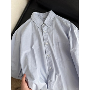 纯色长袖全棉衬衫 1302-GC64-P38 成分棉图片
