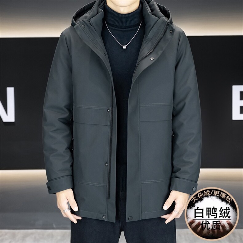 新标50白鸭绒可拆卸内胆男士连帽休闲商务羽绒外套Y9806-P198,女装短外套,星座310B-3