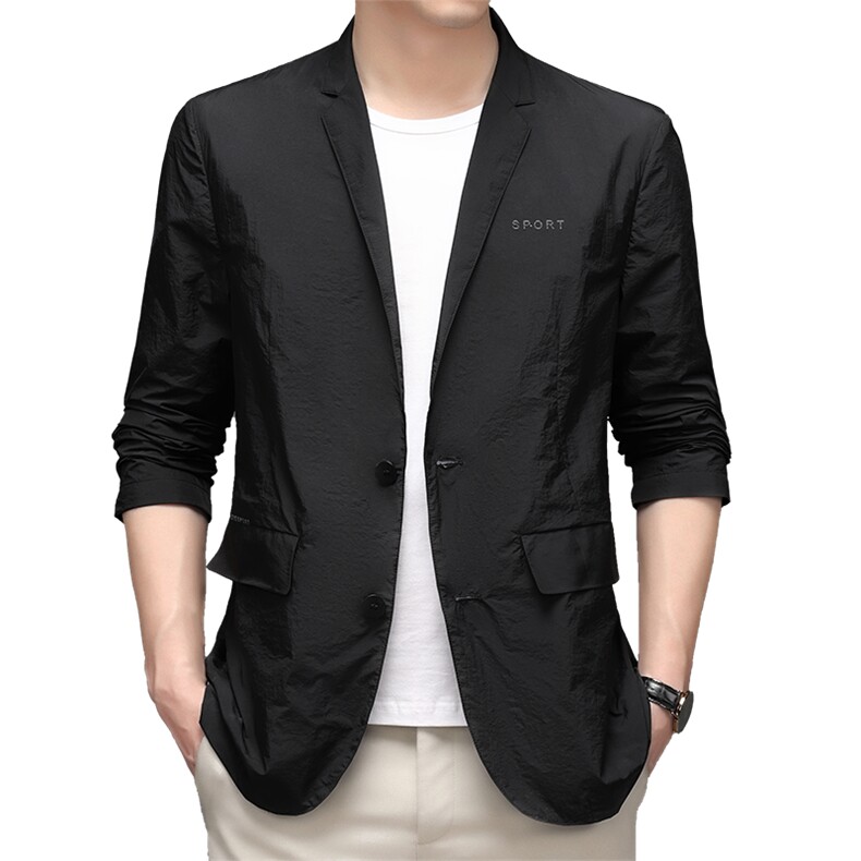 BW5168钱塘2020-2夏季薄款男士长袖西服外套时尚修身防晒衣P145,男装西服,钱塘207-2
