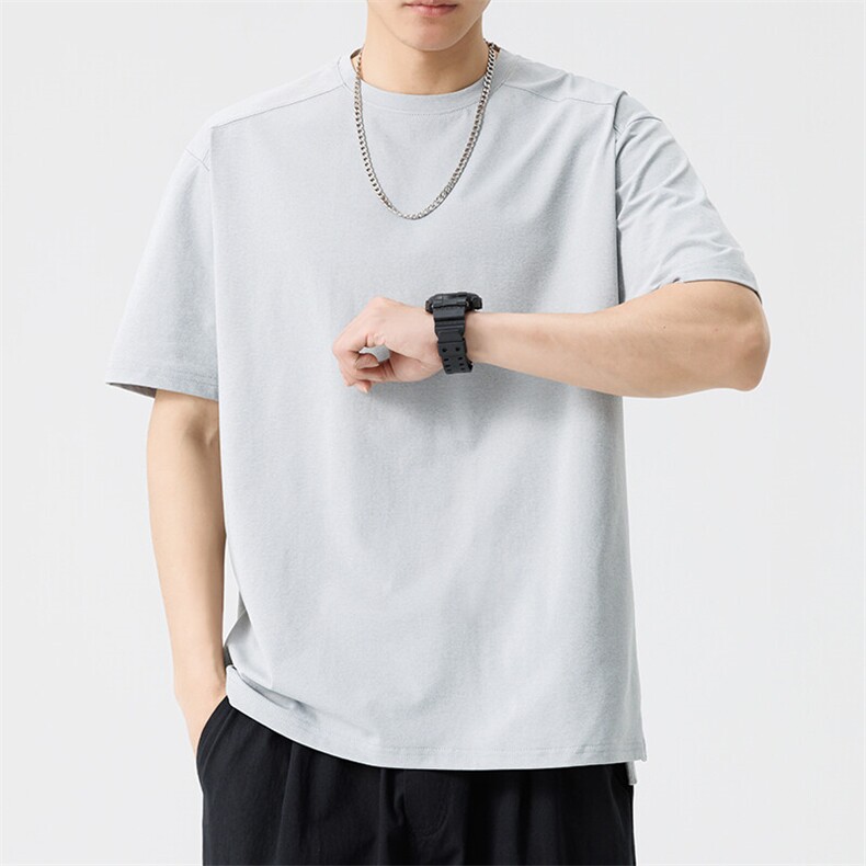 5A抗菌除螨抗紫外线半袖T恤男港风宽松休闲重磅A406T886特P30,男装T恤,星座309（原A406）