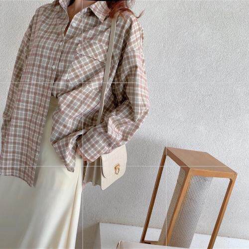 【现货】百搭格子衬衫，女装衬衫，郭郭家