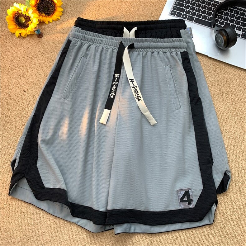 DSA028-DWK2304P35抖音品质冰丝冰感网眼短裤沙滩裤运动属性,男装牛仔裤,电商A028