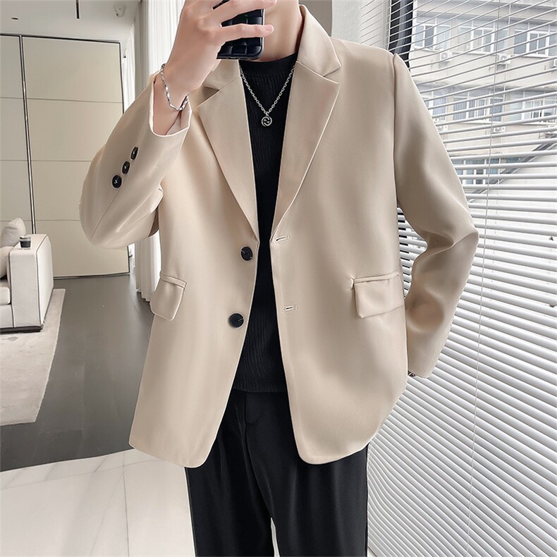 秋季休闲小西服男装外套西服男XF001-P75控128黑色尺码到4XL,男装西服,星座210-1