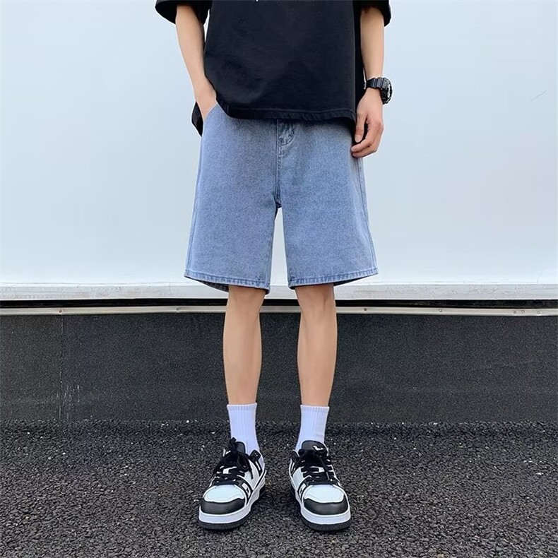 2024夏季新款日系潮牌牛仔短裤休闲百搭破洞五分裤现货K7864-P42,男装牛仔裤,星座512-3