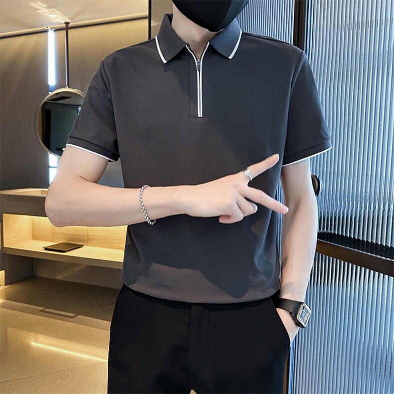 2024高转化深度备货主推短袖T恤翻领Polo衫T0256-P48,男装T恤,电商D342
