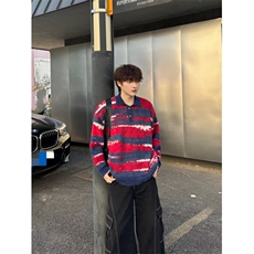 MM405-P63美式潮流休闲慵懒风新款百搭针织毛衣，男装针织衫/毛衣，星座617A-2