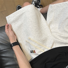 夏季短裤男宽松休闲裤刺绣D329-QM710-P30-控48，男装牛仔裤，电商D329