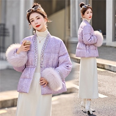 2025年冬季依如秀新中式狐狸毛外套，女装羽绒服，依如秀(原杭风阁)
