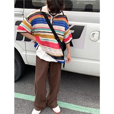 日系新款慵懒潮五分袖夏季宽松男2023流行POLO衫潮流WB058-P39，男装T恤，星座412