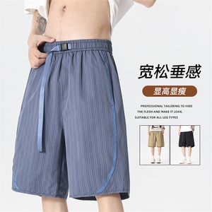 夏季工装短裤男ins潮牌休闲百搭潮流痞帅五分裤D02519-P40图片