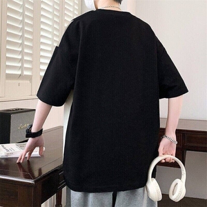 85165-特P55 夏季百搭情侣宽松T恤打底衫男女短袖潮重磅潮牌图片