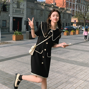 26夏季新款气质减龄法式赫本风显瘦小香连衣裙女182-8372P125K188图片