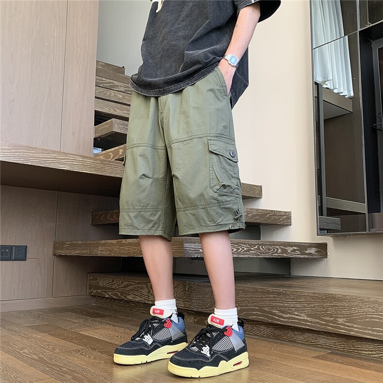 夏季美式工装五分裤男中裤休闲裤短裤D309B-K81-P45,男装休闲裤,电商D309B