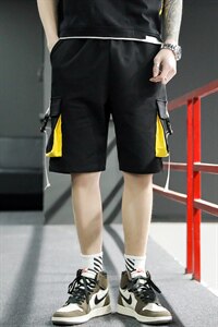 21夏季男潮休闲短裤宽松工装五分裤KT03P35图片