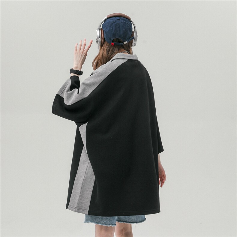 中性风23新款夏季翻领印花百搭时尚潮流短袖T恤D6325P50控68,男装T恤,电商A268