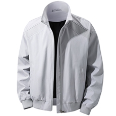 JK008立体白底春装拼接工装立领夹克聚酯纤维(M-5XL)TP35，男装夹克，电商A088