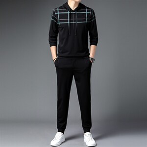 CAG202钱塘2020-2春秋新款休闲时尚帅气潮流中青年男士套装P97,男装休闲套装,钱塘207-2