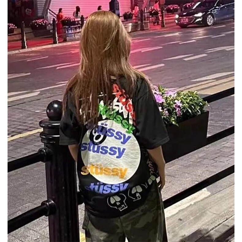 网络图现货美式高街潮牌阳光男孩多印花潮流短袖T恤TX1016-P55,男装T恤,星座715-7