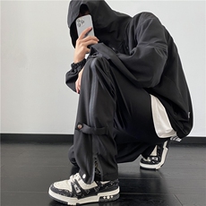 24春季新款潮流拉链排扣设计冲锋裤休闲裤B315-K23436-特p40控78，男装休闲裤，电商B315