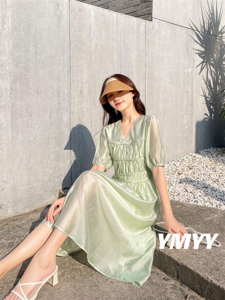 现货夏季新款全名补单连衣裙，女装连衣裙，依美依缘