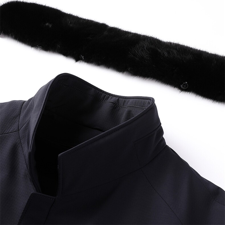BB6556秋冬2023年男士新款夹克兔毛内胆大衣保暖派克服P748,男装皮衣,电商B360