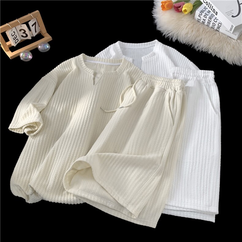 XZ809A/DVLTZ111/P45/控68240克肌理感V领套装，男装休闲套装，星座809A(原222-1)