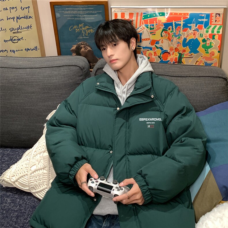 特批内景时尚字母印花面包服翻领棉衣A247-TPMY63701特批75控128,男装棉衣,电商A247