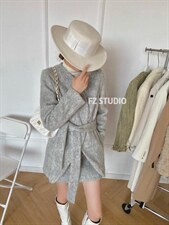 【现货】毛呢套装，女装职业装，F/TU