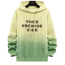 渐变连帽卫衣男春秋季休闲潮牌青少年套头上衣服宽松潮流帅气外套，女装短外套，星座1210-1