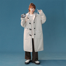 1中性风牛角扣加棉呢大衣女可拆卸帽外套女FY8716P138控188，女装毛呢外套，星座226-2