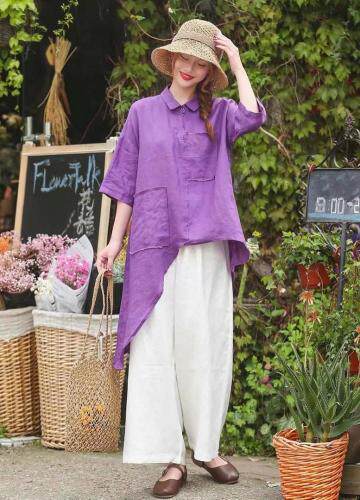 现货复古文艺中长款民族风衬衣，女装，美诗欧 Missorly