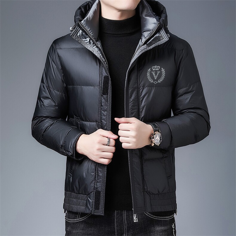 冬季新款中年鹅绒羽绒服爸爸装加厚棉衣男装外套ZS20LD8031-P345,男装羽绒服,电商B212（原钱塘6029）