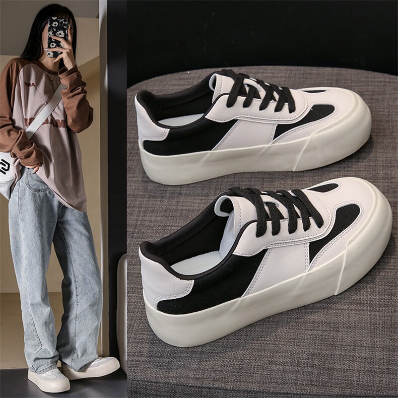 帆布鞋女2024春季新款学生韩版ins百搭厚底板鞋春秋休闲鞋子，女鞋帆布鞋，星座1407-3