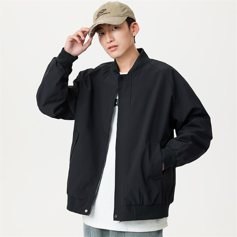 春季新款现货宽松棒球服男休闲简约百搭潮流夹克上衣外套6603-P55,男装夹克,电商B306
