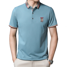 DYWJ850钱塘2020-3夏季薄款休闲翻领男士时尚上衣P48，男装T恤，钱塘207-3