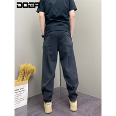 1506/QC730/P48闲裤男秋冬季中腰宽松潮流运动束脚长裤松裤子，男装休闲裤，星座1506