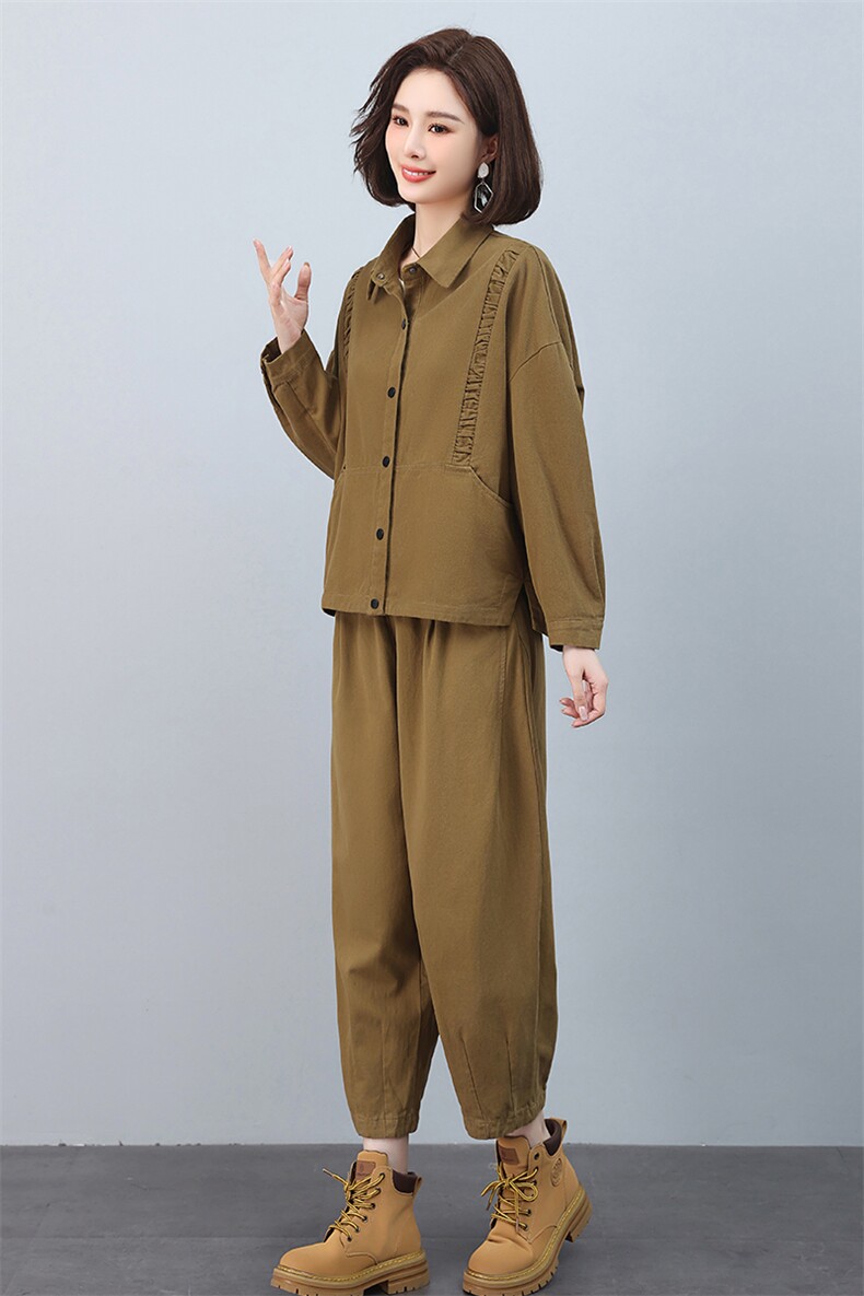 时尚休闲女装套装宽松显瘦两件套舒适百搭潮流新品,女装套装/套裙,叶笙衣