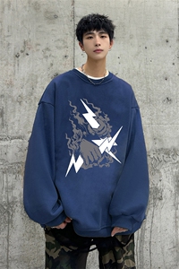 主推款可持续提供视频抖音宽松圆领卫衣D223A-YL23124 特P28图片