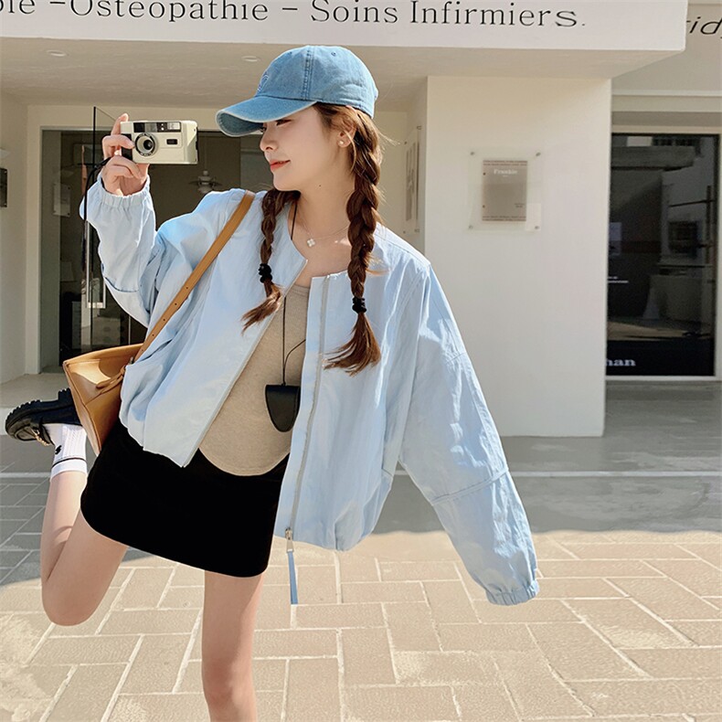 2025春季新款韩版宽松休闲百搭棒球服外套女设计感小众夹克上衣潮,女装短外套,维壹