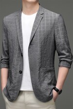 纯色西服中年男士秋季宽松外套个性百搭商务休闲新款西装上衣男士，男装西服，电商B212（原钱塘6029）