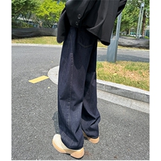 牛仔裤男士韩版潮流高街帅气百搭宽松2024秋冬ins长裤RK2208-P55，男装牛仔裤，星座412-2