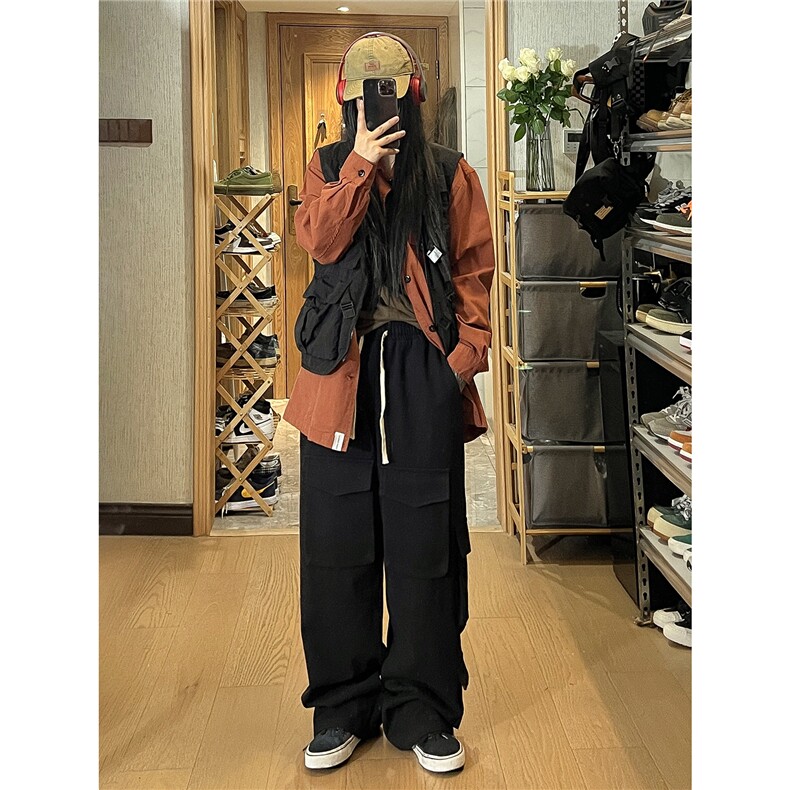 2026秋季新款高街机能工装裤女模XZ604-KG41-P65控78,男装工装外套,星座604
