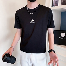 2025新款夏季短袖T恤男潮牌刺绣圆领半袖体恤A313-1-9311-P45，男装T恤，电商A313-1