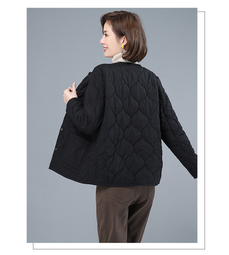 F0176 1680K ÁO KHOÁC NỮ SANTDN ÁO KHOÁC BÔNG MÙA XUÂN THU ĐÔNG TRUNG NIÊN DÀY ẤM THỜI TRANG NỮ VẢI BÔNG G05 SẢN PHẨM MỚI