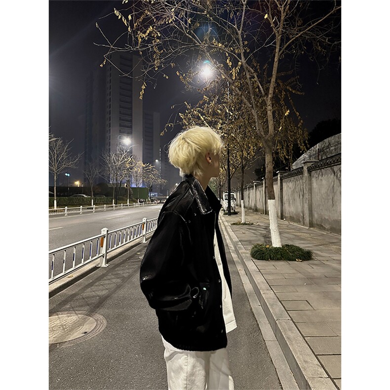 自家图，博主风cleanfit外套男短款美式复古飞行员夹克JK2404-P95,男装夹克,星座1007（原301D）